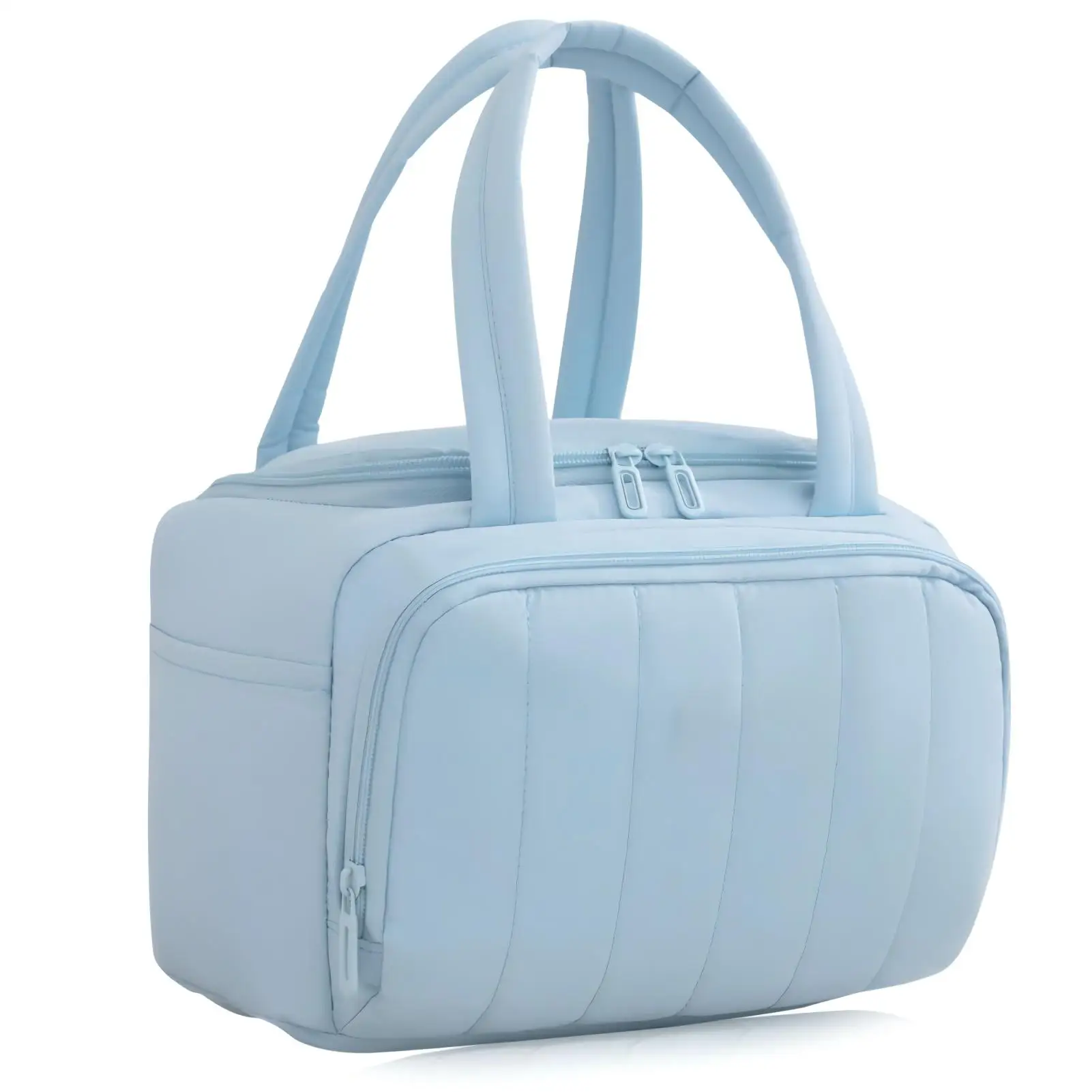 Ha1f620987b2446f08f97329a0a4b9116e.webp Insulated Polyester Lunch Bag for Women 7L Lightweight Puffy Padded Waterproof Shoulder Bag Reusable Work Picnic Camping Travel - Image 1